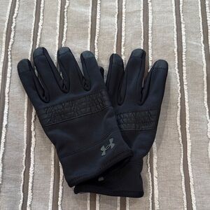 Youth XL Under Armour Black Lightweight Winter Gloves